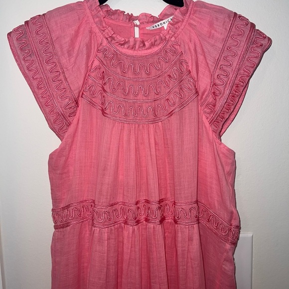 Veronica Beard - $598 Keely Pink Dark Peony Mini Dress Size 4 - Like NEW! - Picture 14 of 14